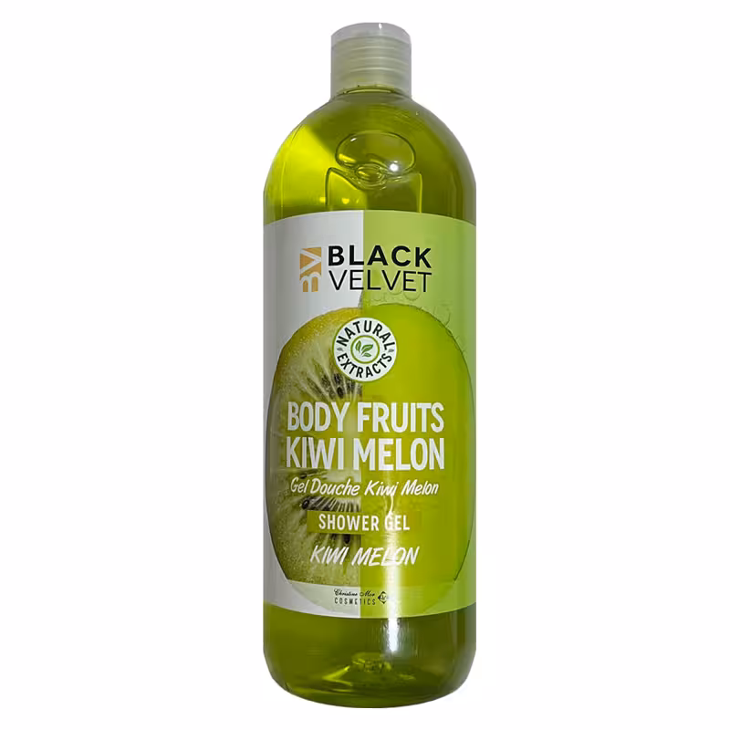 ژل دوش مدل body fruits kiwi melon برند بلک ولوت Black Velvet اصل ا 1000 میل