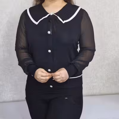 شومیز بافت ظریف کریستال شیک