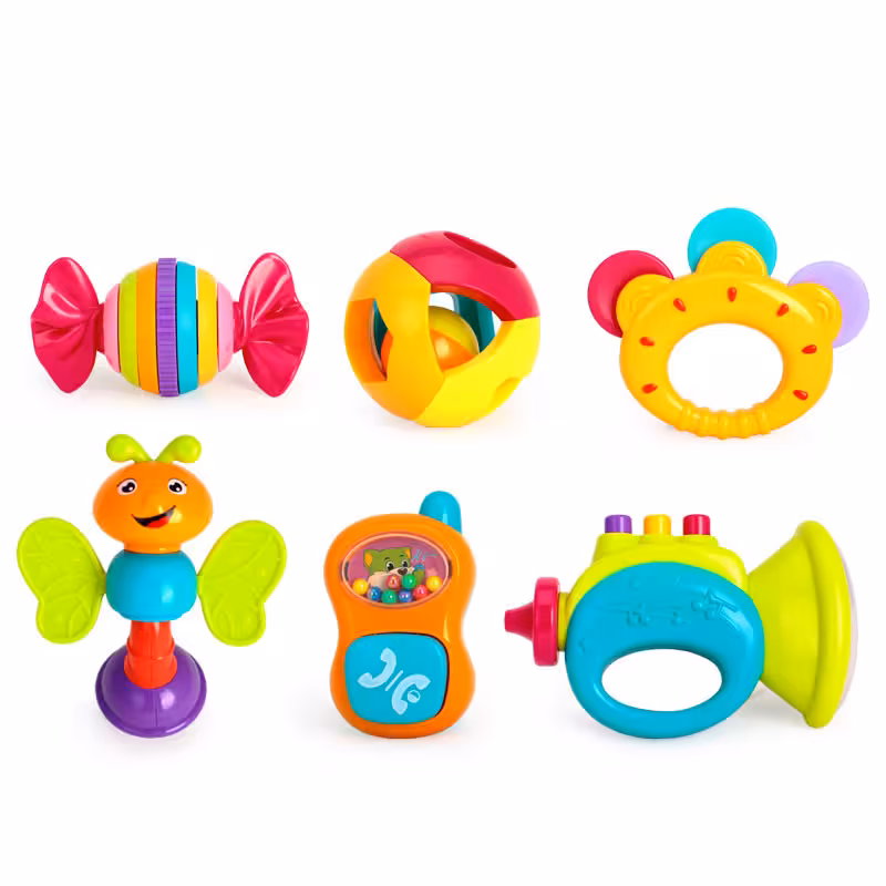 ست جغجغه 6 عددی هالی تویز Huile Toys