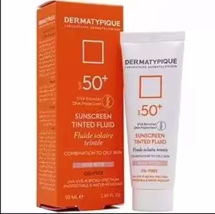 ضد آفتاب رنگی فلویید پوست چرب SPF50 درماتیپیک 50میل