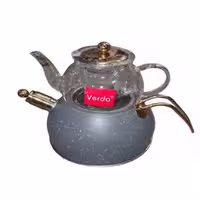 کتری قوری وردا رنگ طوسی گرانیتی