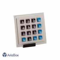 کیپد پلاستیکی 4×4 مربعی مدل DP6 با ابعاد 71.7×72.3 میلی متر