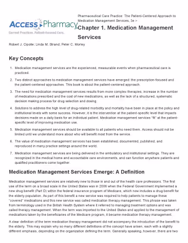خرید و دانلود نسخه کامل کتاب Pharmaceutical Care Practice: The Patient-Centered Approach to Medication Management