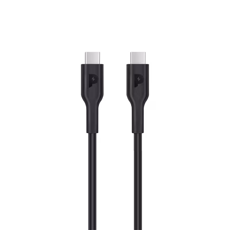 کابل شارژ تایپ سی به تایپ سی 1.2 متر پاورولوژی Powerology Type-C to Type-C Fast Charging Cable