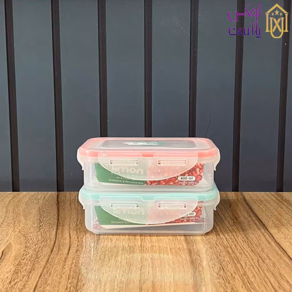ظرف فریزری مستطیل 400 میلی لیتری لیمون 802