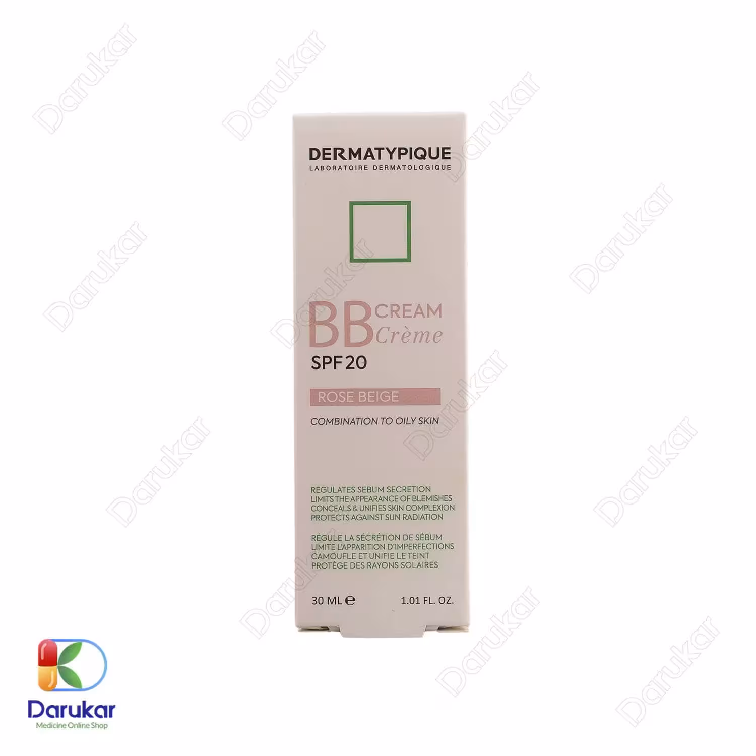بی بی کرم مناسب پوست چرب و مختلط درماتیپیک SPF20