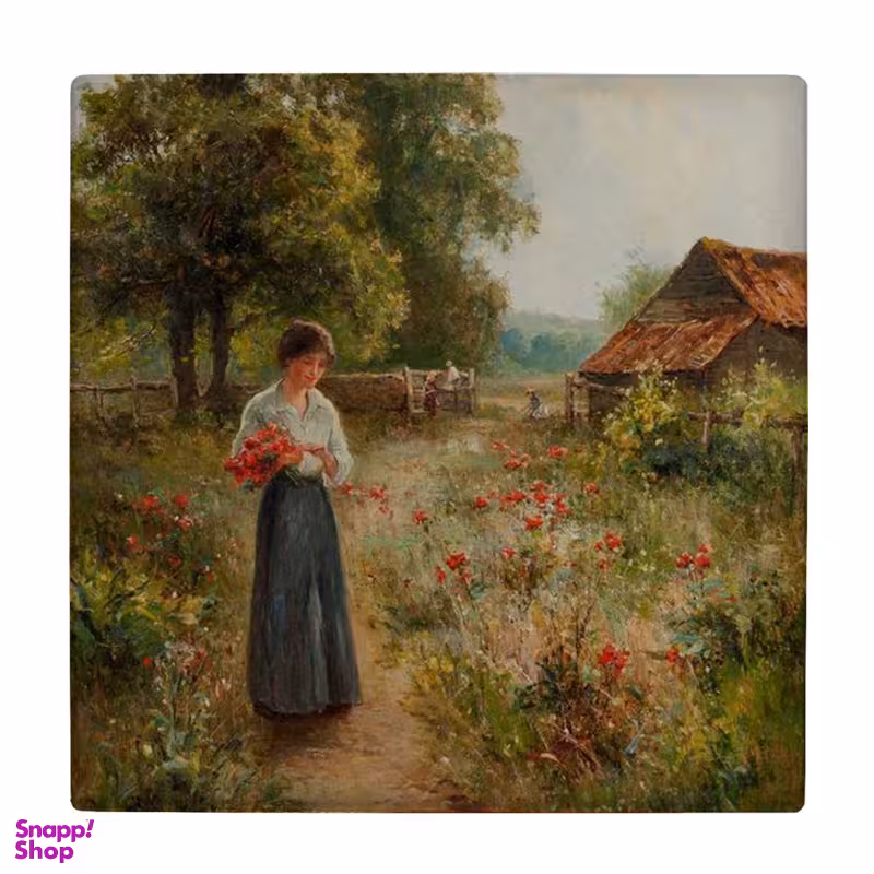 زیر لیوانی طرح نقاشی مزرعه و کشاورزان کد 3888542_2063