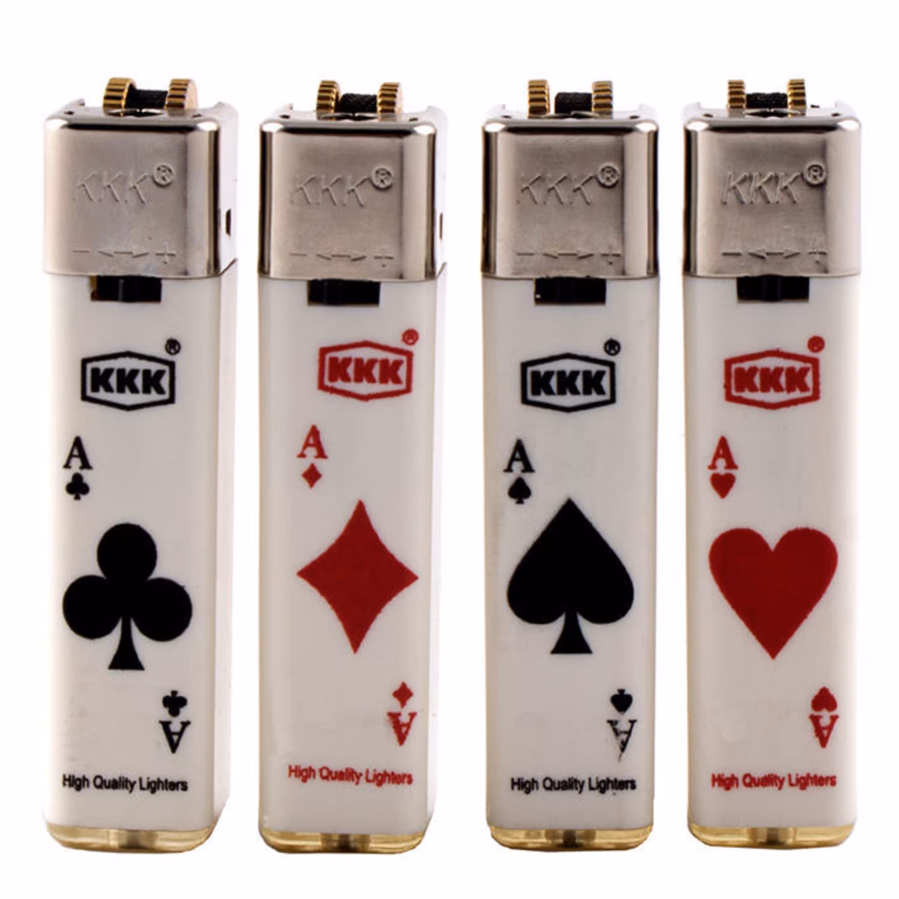 فندک سنگی KKK مدل طرح دار بسته 4عددی