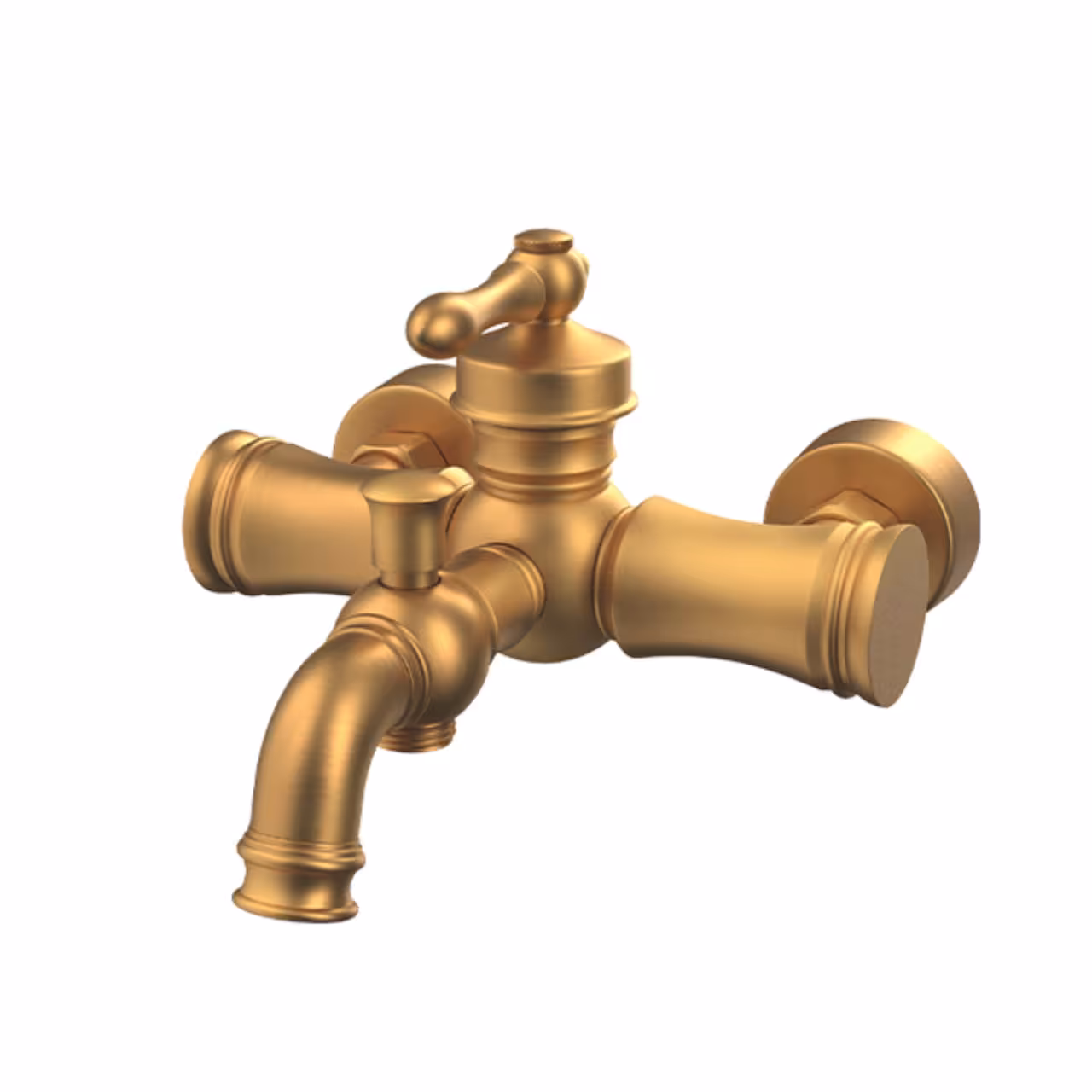 شیر دوش کسری مدل ناپل طلایی مات