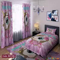 ست اتاق خواب دخترانه طرح تک شاخ کد BD1336