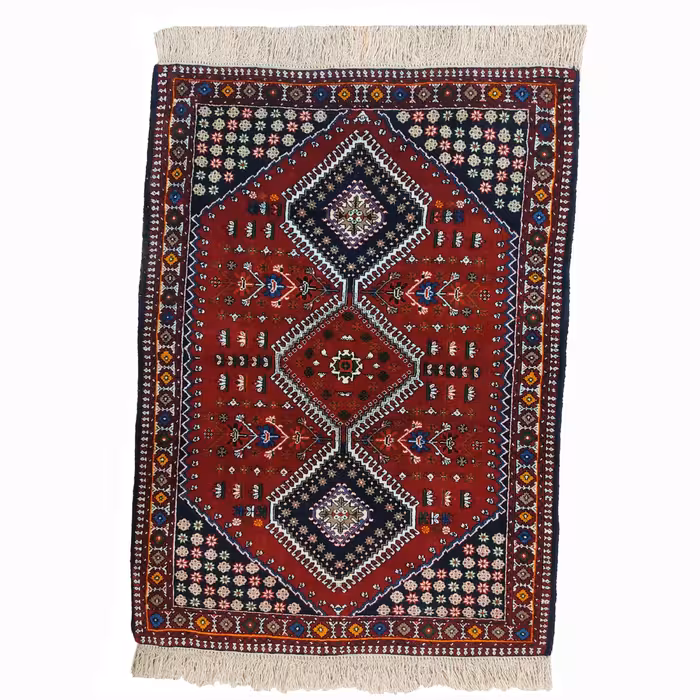 فرش دستبافت یک و نیم متری مدل یلمه کد 324