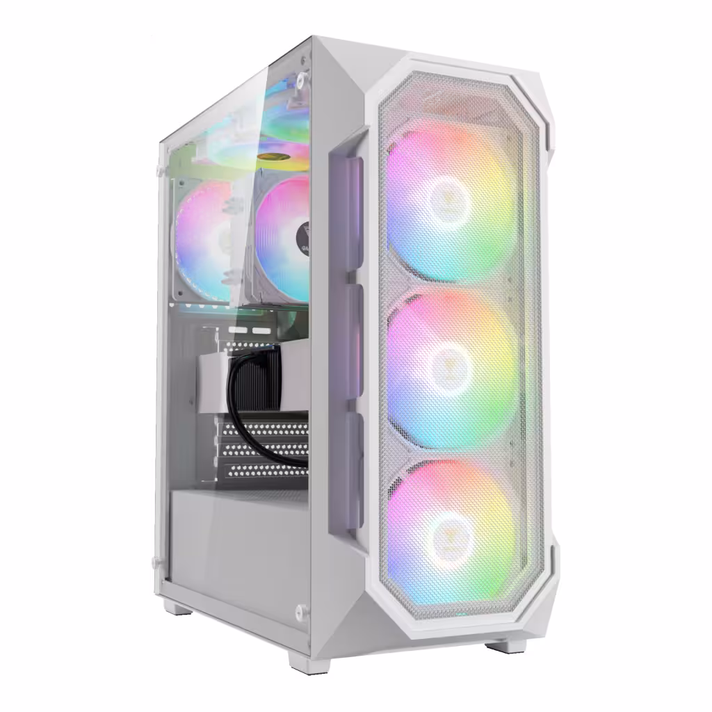 کیس گیم دیاس GAMDIAS AURA GC1 WHITE GAMING CASE