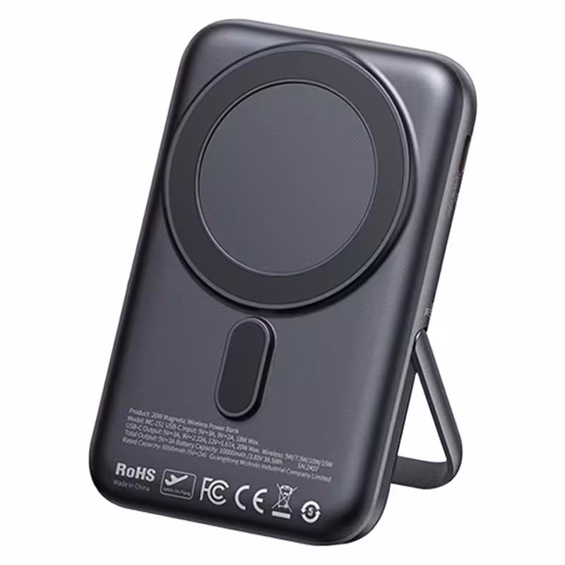 پاوربانک وایرلس مک دودو مدل MC-151 ظرفیت 10000 میلی آمپر ساعت توان 20 وات