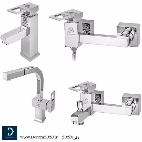 ست شیرآلات قهرمان مدل فلت رویال