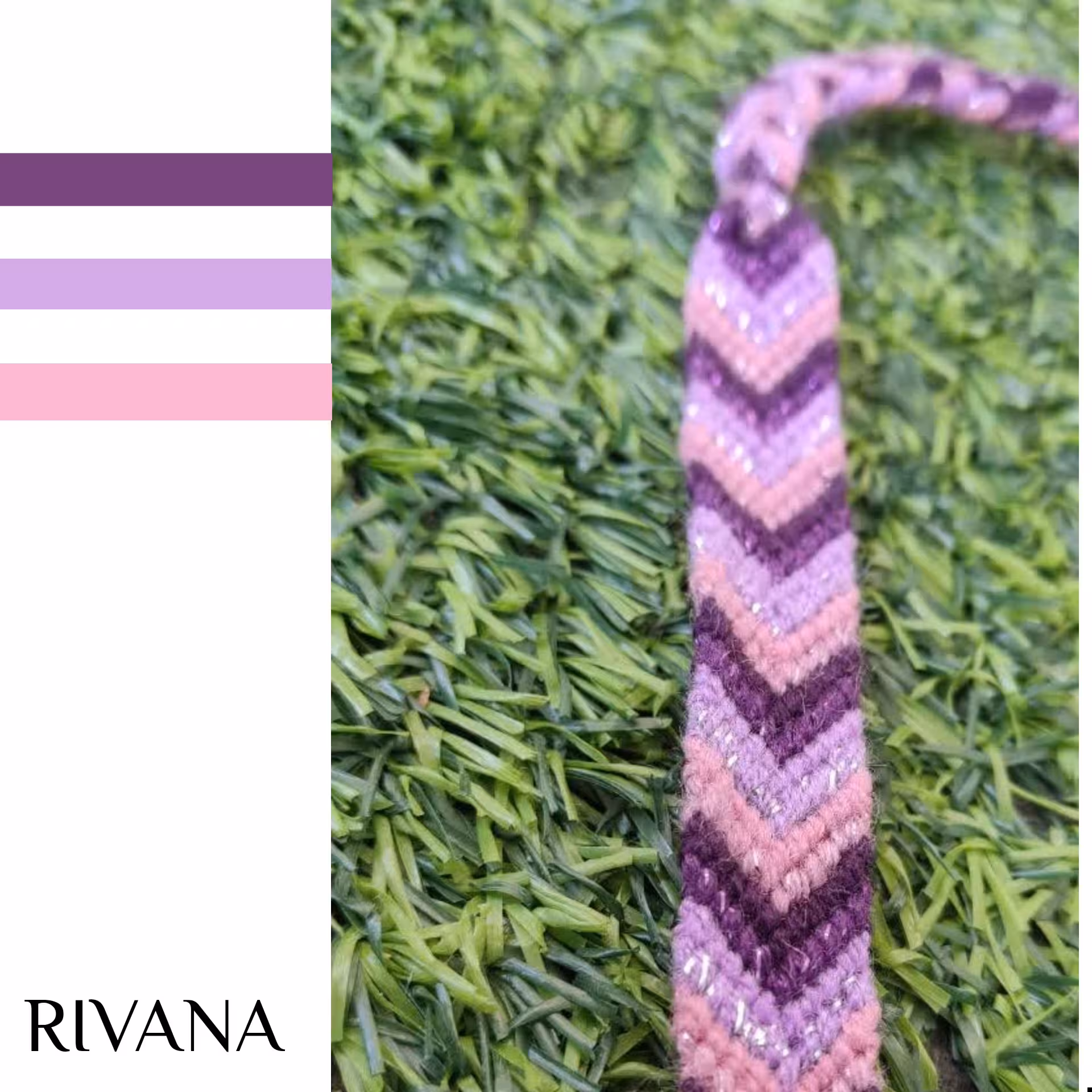 دستبند بافت. دستبند دوستی. رنگ های قابل تغییر. 6 رنگ نخ نازک. 