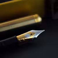 یدک سر قلم طلا خودنویس کاوکو KAWECO Bi color gold nib M insert 250 with thread
