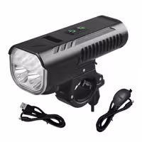 چراغ جلو دوچرخه هزار لومن بوق دار مدل FY-336