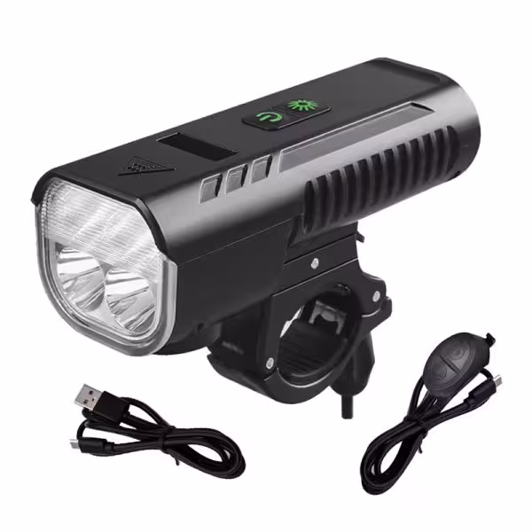 چراغ جلو دوچرخه هزار لومن بوق دار مدل FY-336