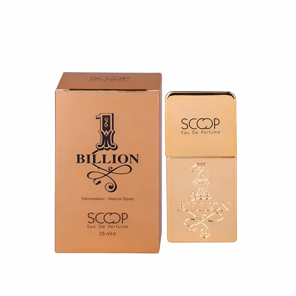عطر جیبی ادوپرفیوم مردانه بیلیون اسکوپ مدل Scoop 1 Billion Eau de perfume