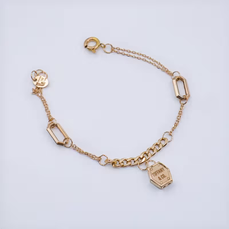 دستبند زنجیری طرح تیفانی