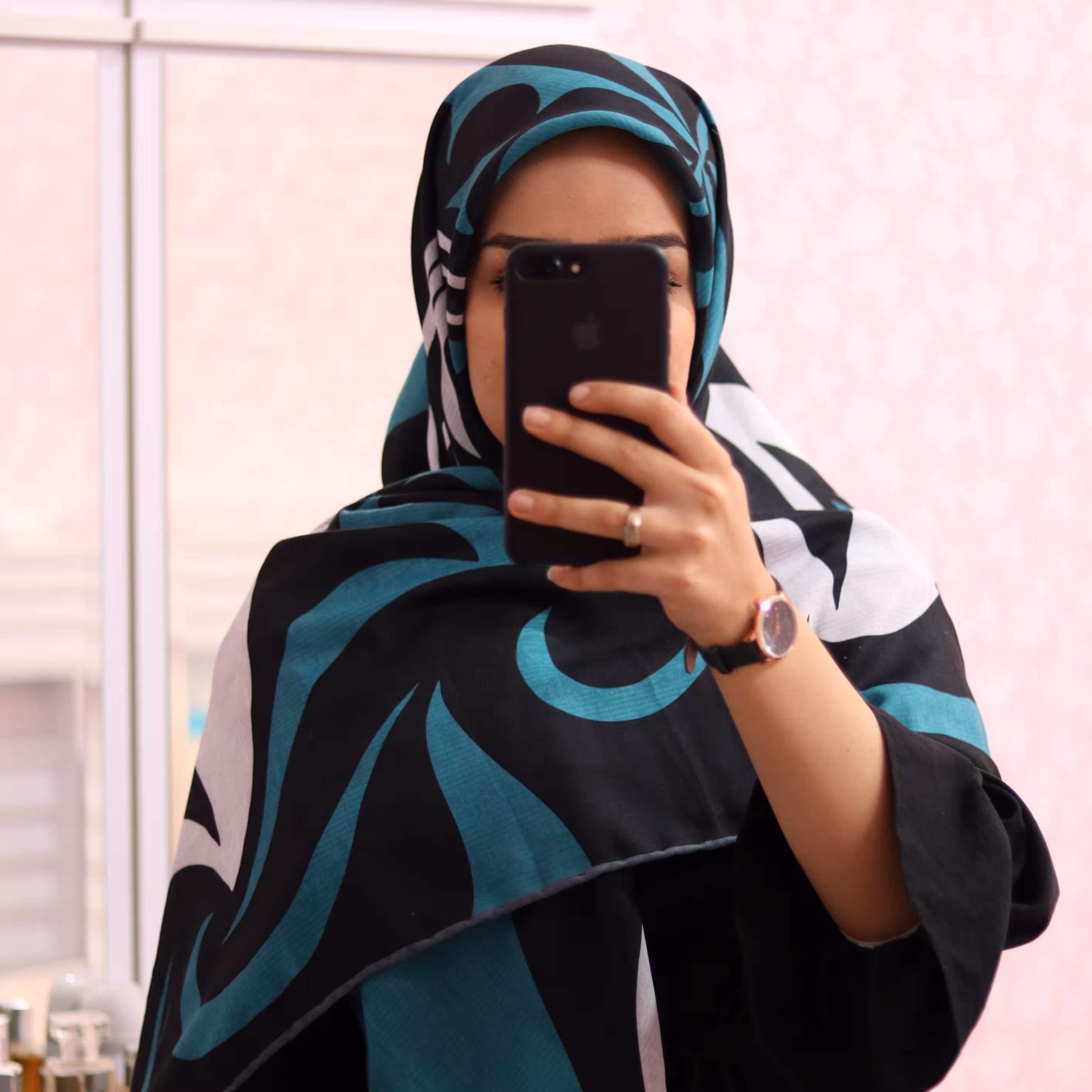 روسری نخی سبز