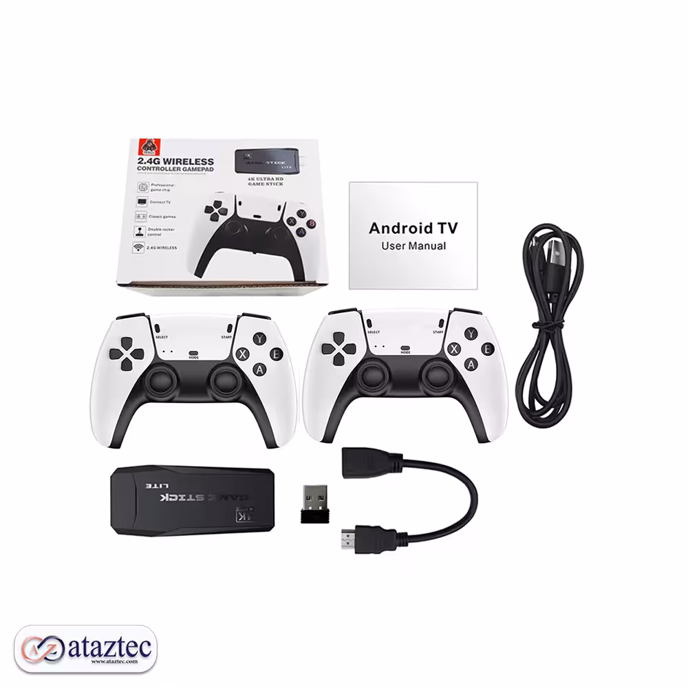 کنسول بازی مدل M8PRO | با رزولوشن 4K Ultra HD | با بیش از 15000 بازی نوستالژیک از دهه‌ های 50 تا 70 میلادی