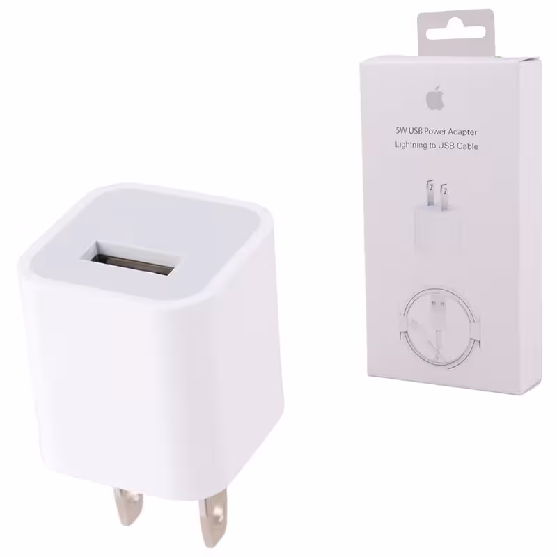 شارژر دیواری 5 وات اپل iPhone X   کابل آیفونی