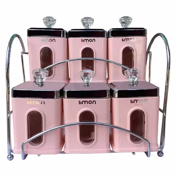 بانکه ادویه لیمون ست6 پارچه کد 517