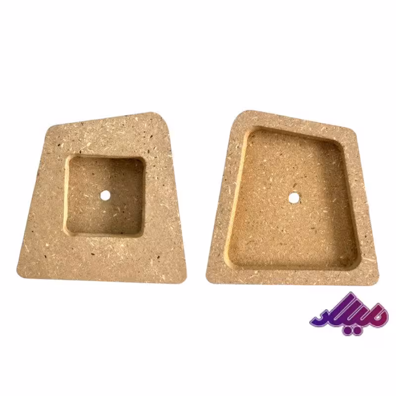 بیس MDF ساعت رومیزی ذوزنقه دفرمه10*11ضخامت 3.5