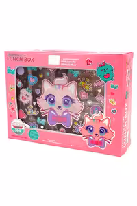 ظرف غذای داخل استیل 800 میل طرح گربه کد u2087