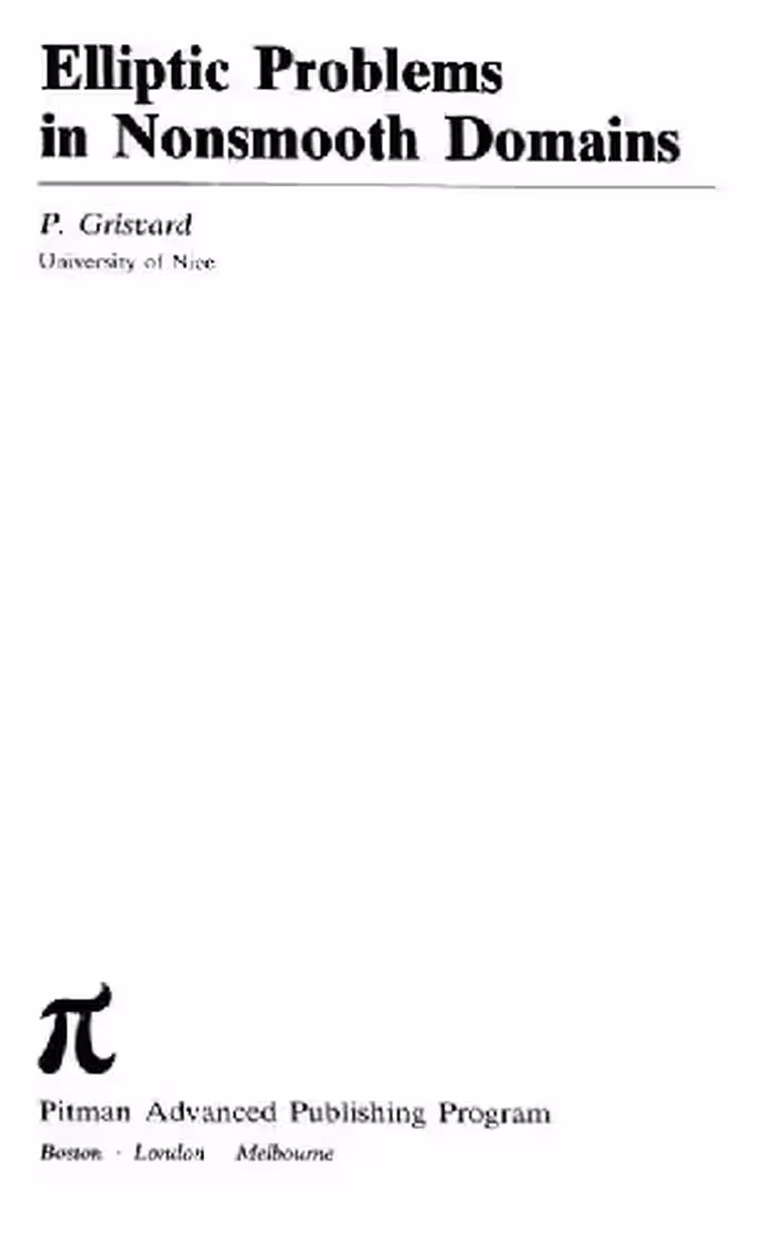 خرید و دانلود نسخه کامل کتاب Elliptic Problems in Nonsmooth Domains
