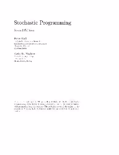 خرید و دانلود نسخه کامل کتاب Stochastic Programming
