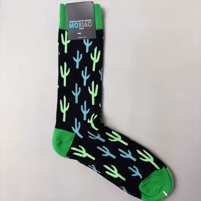 جوراب ساقدار مردانه ماکسیو طرح کاکتوس