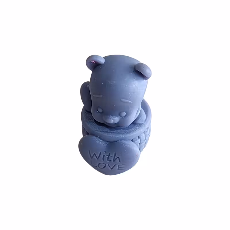 قالب سیلیکونی خرس سبدی ارتفاع 4 سانت