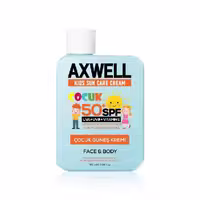 کرم ضد آفتاب آکسول مخصوص کودکان حاوی ویتامین E باAXWELL SPF 50 حجم 100 میل
