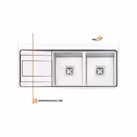 سینک ظرفشویی ایلیااستیل مدل 2073