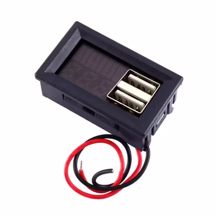 ماژول نمایشگر سطح شارژ باتری 12 ولت با دو خروجی USB