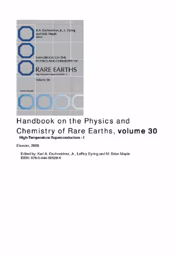 خرید و دانلود نسخه کامل کتاب Handbook on the physics and chemistry of rare earths, vol 30