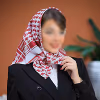 مینی اسکارف زمینه سفیدو قرمز ارسال رایگان (باندانا)