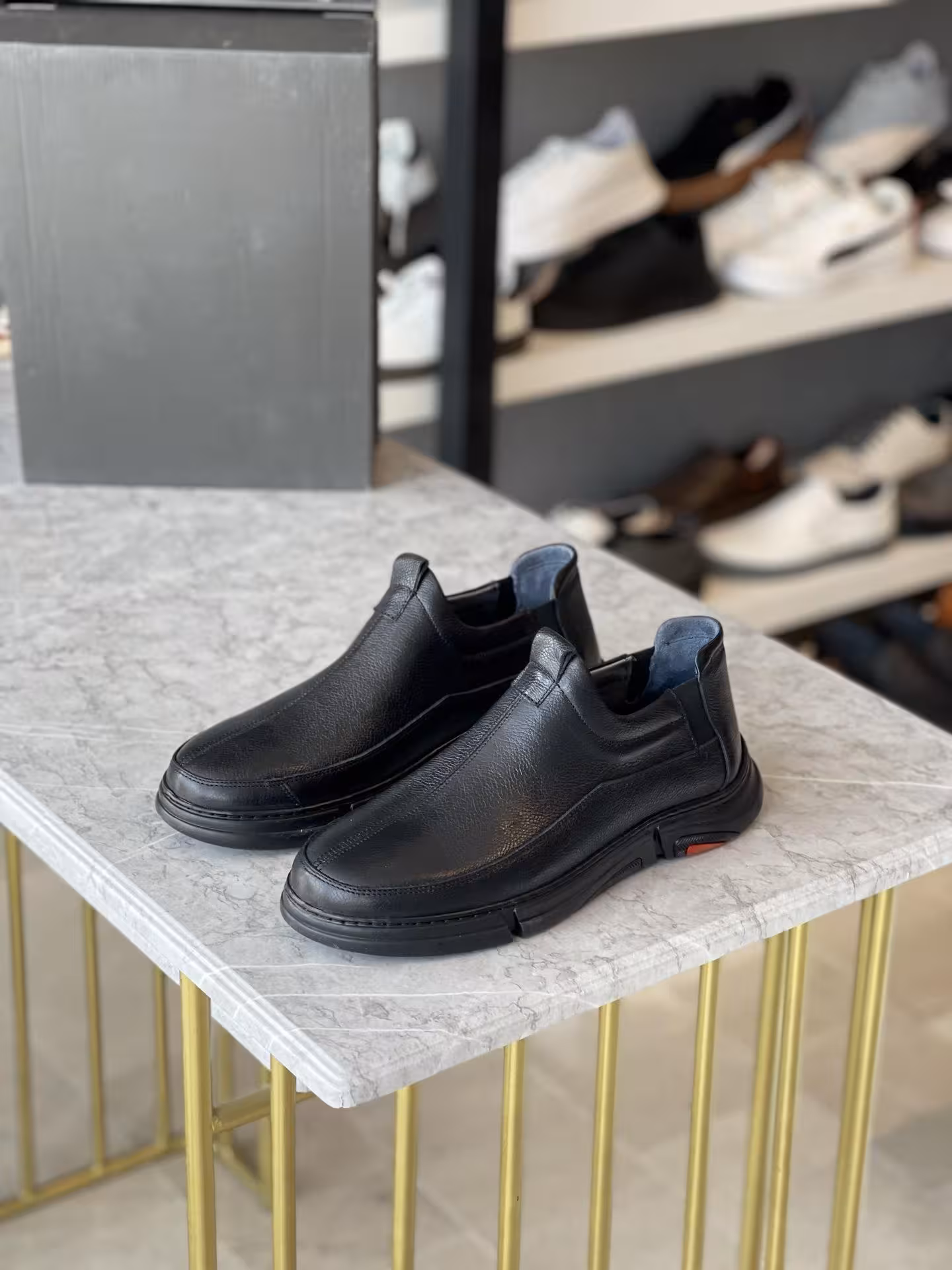 چرم مردانه کد D9 رنگ مشکی سایز 44