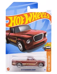 ماشین دکوری مدل 63 Studebaker Champ Red برند Hot Wheels