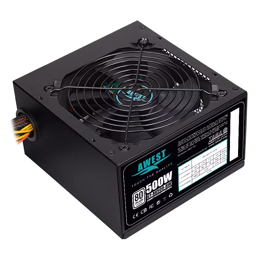 پاور 500 وات اوست GT AV500 BW 80 PLUS