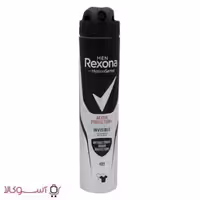 اسپری ضد تعریق مردانه رکسونا مدل active protection invisible حجم 200 میل