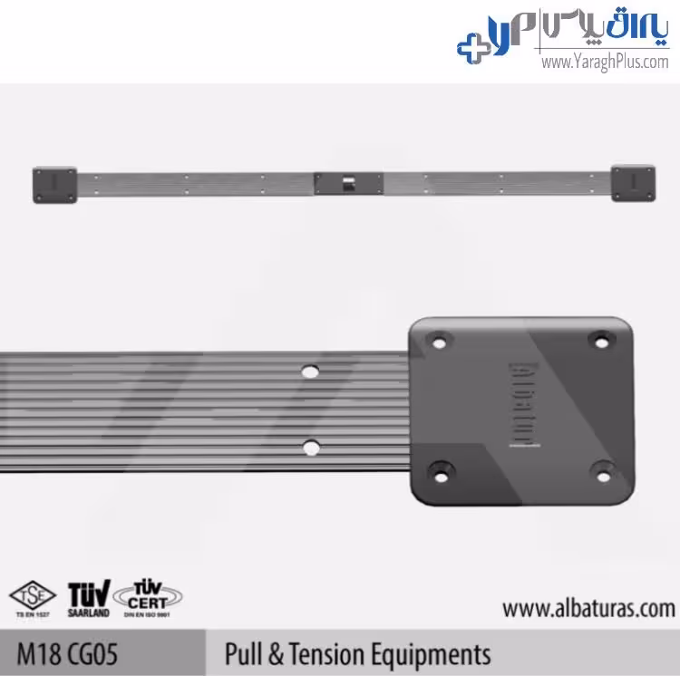 تاب گیر درب کمد مدل توکار و روکار یک تکه بلند آلباتور