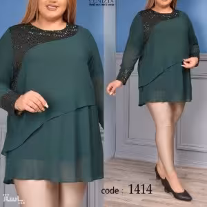 بلوز شومیز زنانه سایز بزرگ مجلسی