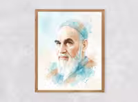 نقاشی دیجیتال امام خمینی (ره)