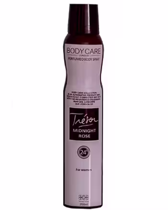 بادی کر اسپری بدن زنانه ترزور میدنایت رز (Body Care Tresor Midnight Rose Body Spray 200 ml)