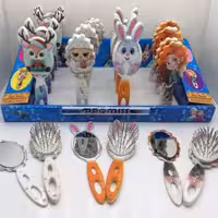 برس و آینه دسته دار طرح کارتونی