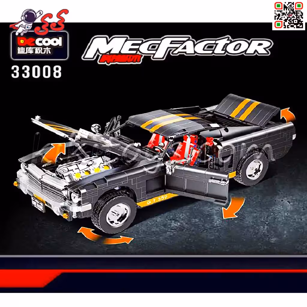 ساختنی لگو فورد موستانگ GT350 دکول DECOOL 33008