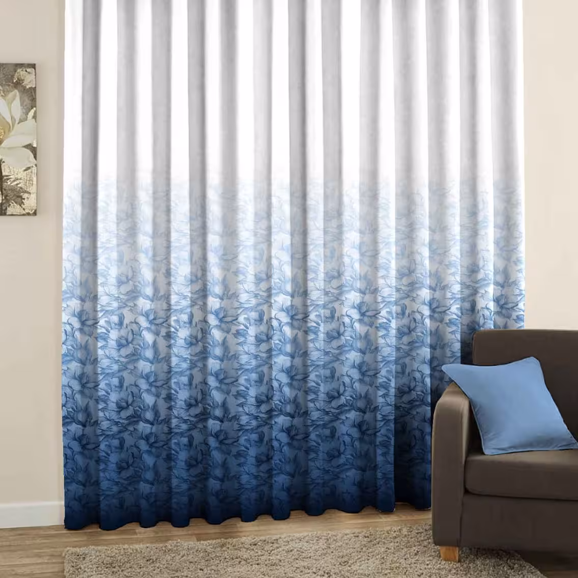 پارچه پرده ای حریر چاپی 